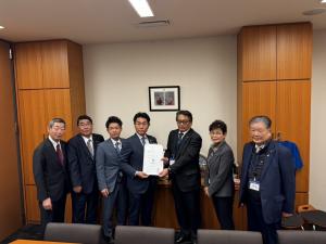 都内で 石橋林太郎 衆議院議員への 同要望活動