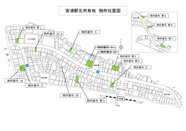 安浦駅北市有地　物件位置図