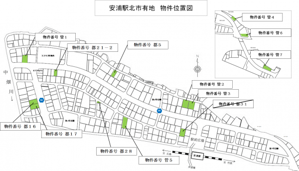 安浦駅北市有地　物件位置図