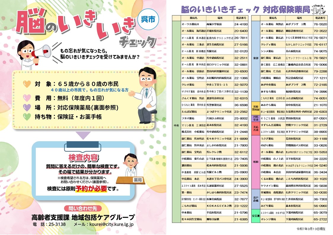 脳のいきいきチェック