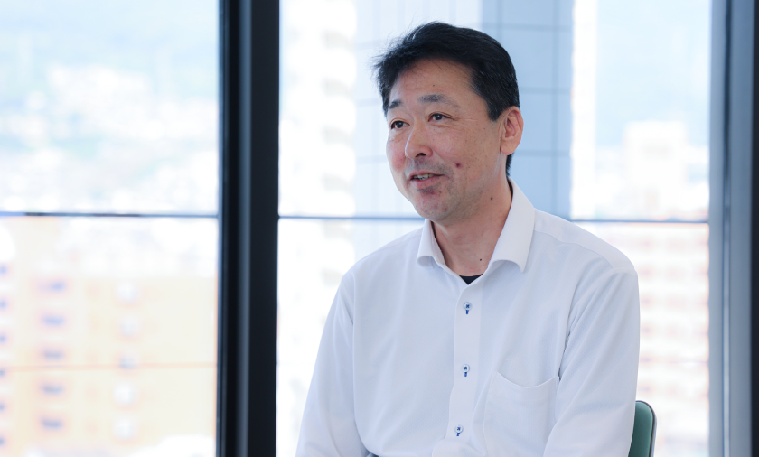 インタビューの写真