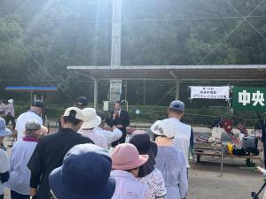 中央中地区グラウンドゴルフ大会開会式