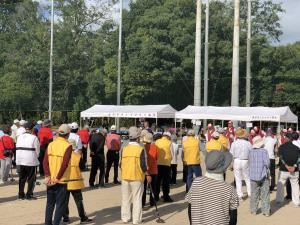 グラウンドゴルフ大会開会式