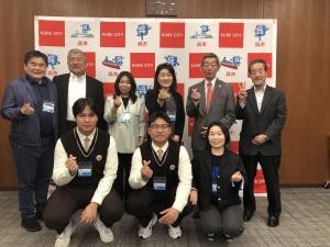 朝鮮通信使再現行列出発参加高校生