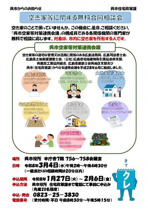 空き家等に関する無料合同相談会