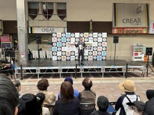 れんがどおり×呉三津田高等学校ポスタープロジェクトオープニングセレモニー