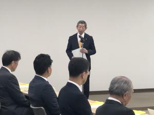 ランドセルカバー贈呈式