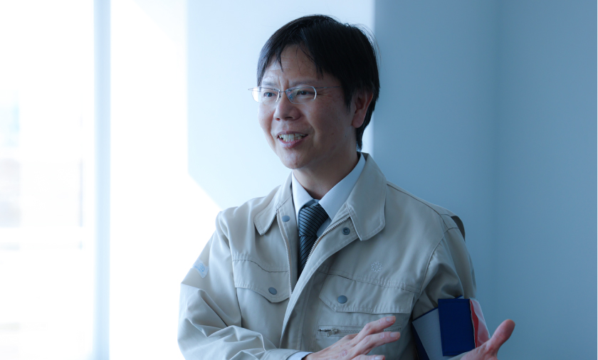 インタビューの写真