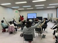 ゴム体操の様子