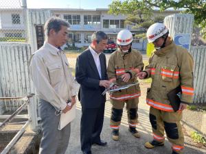 音戸町渡子地区火災現場