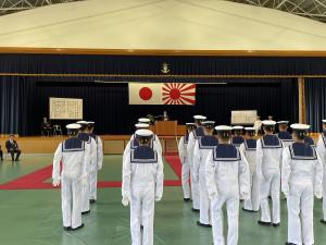 海上自衛隊呉教育隊第389期練習員課程修業式