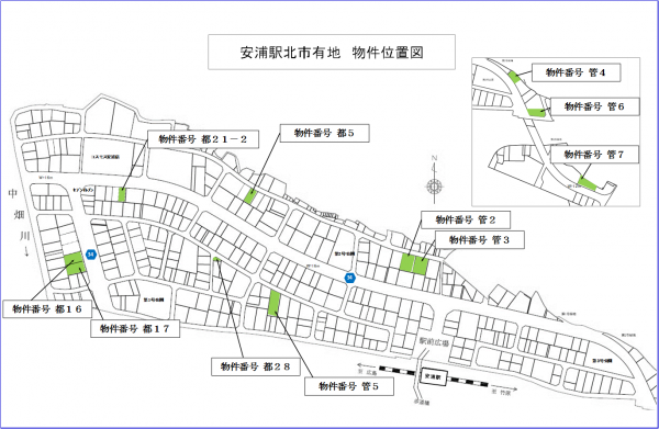 安浦駅北市有地　物件位置図