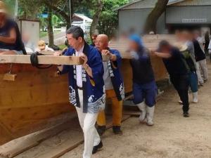 厳島神社管絃祭御座船出航式