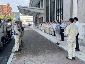 令和8年熊本地震に係る応援給水活動出発式