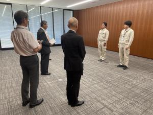 令和8年熊本地震被災地への避難所運営応援派遣職員激励式