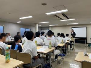 外木場義郎バッテリー育成塾呉編開塾式