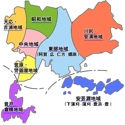呉市の地図