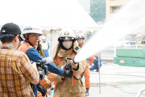 放水体験