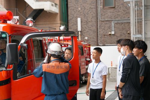 消防車両乗車体験